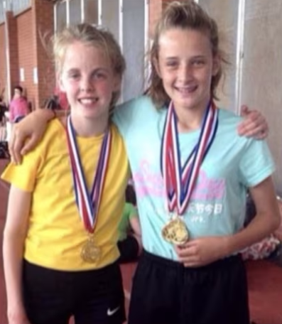 Caption: Keely Hodgkinson and Ella Toone during their Fred Longworth High School years.
