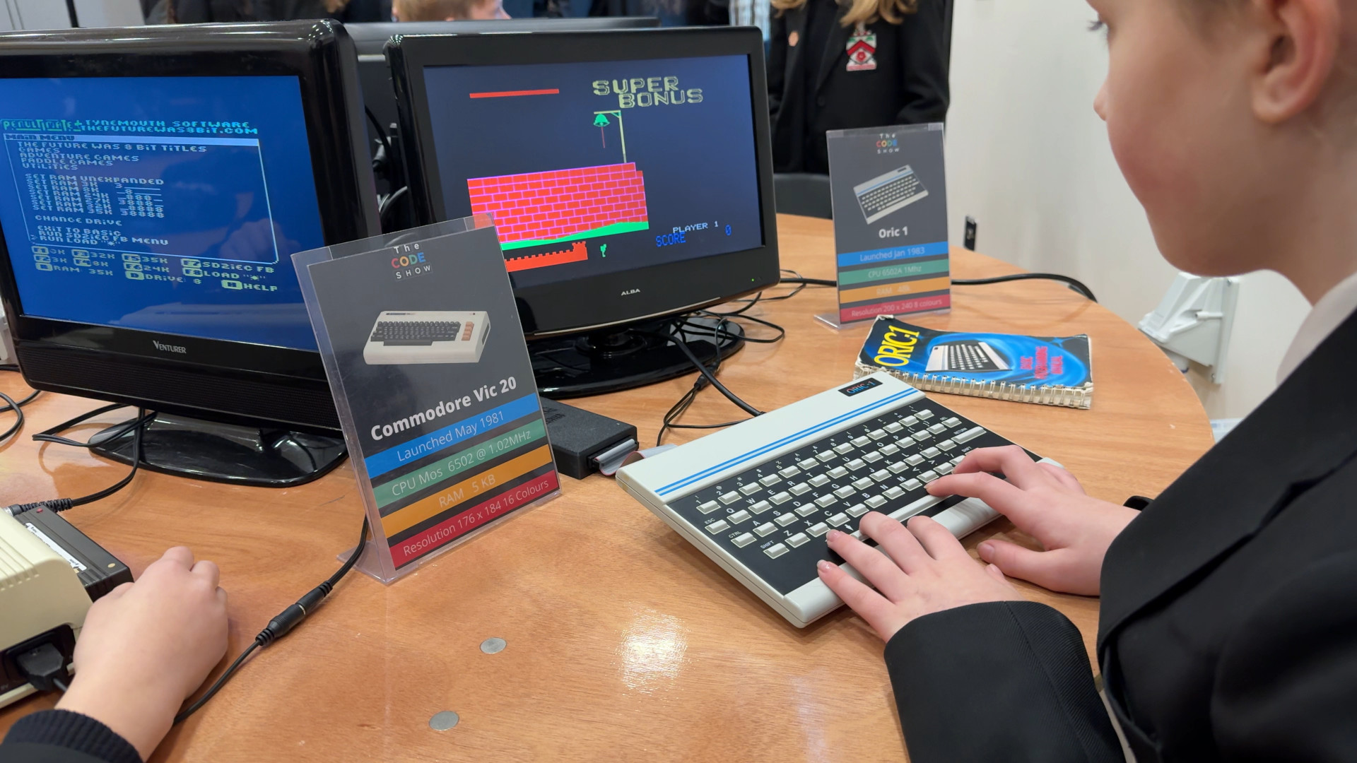 Students using an ORIC 1.