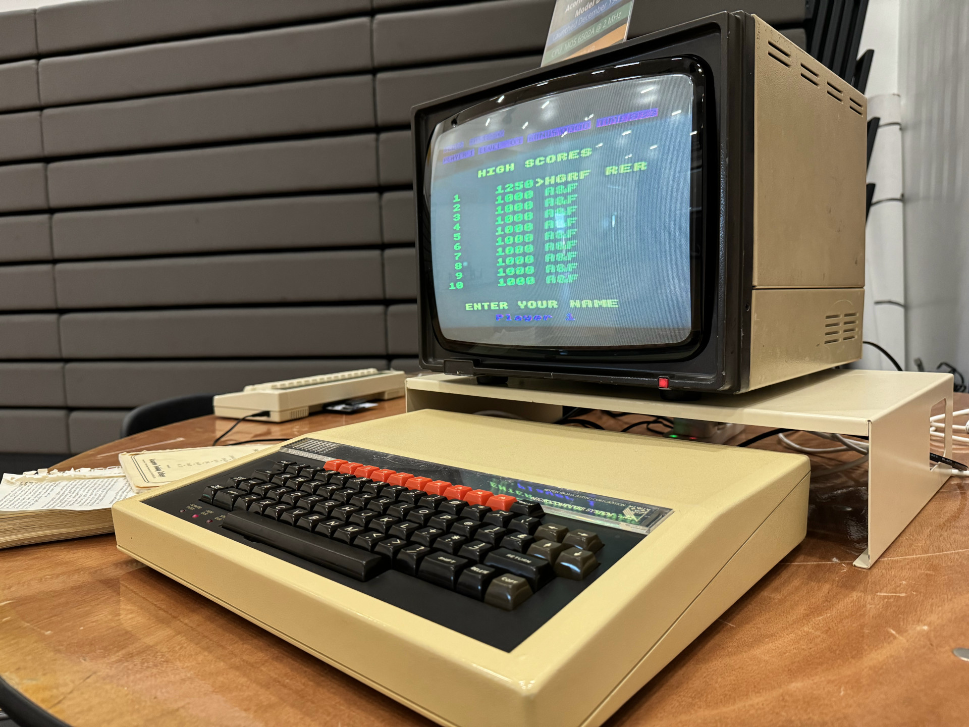 For most children in the 1980's this was their first experience of a computer. Every school in the country had a BBC Micro.