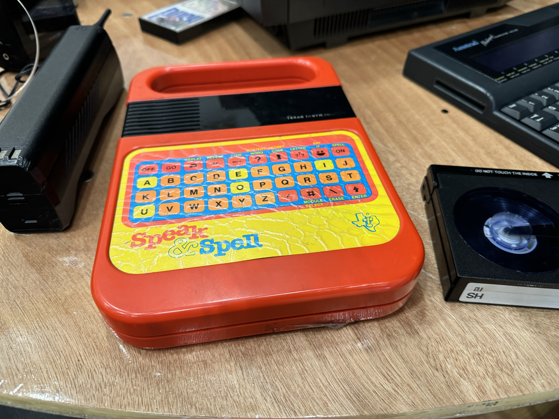 Everyday 1980's and 90's gadgets where on hand for students to interact with.