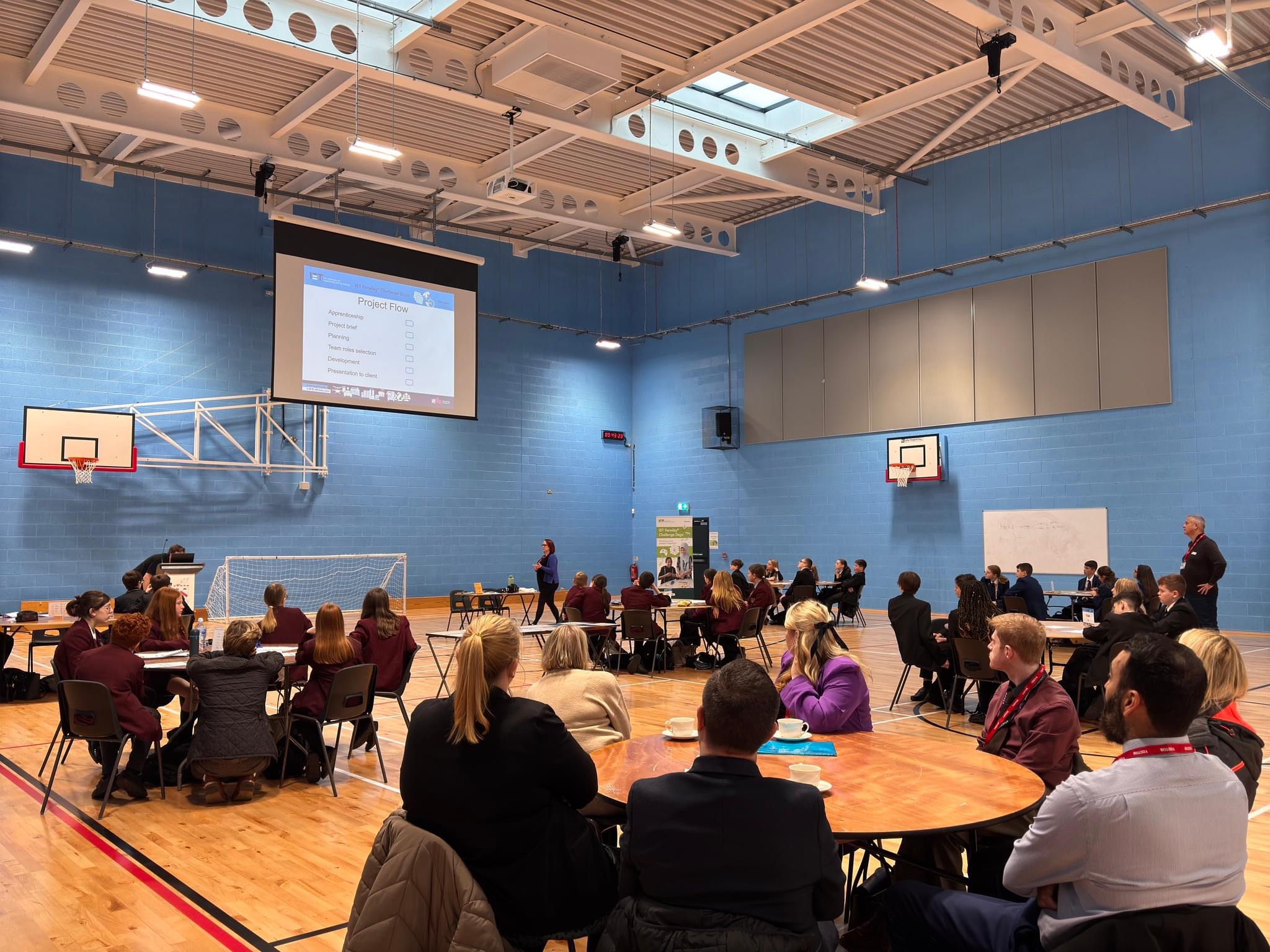 Year 8 students competing in the STEM ‘Faraday Challenge’ event.