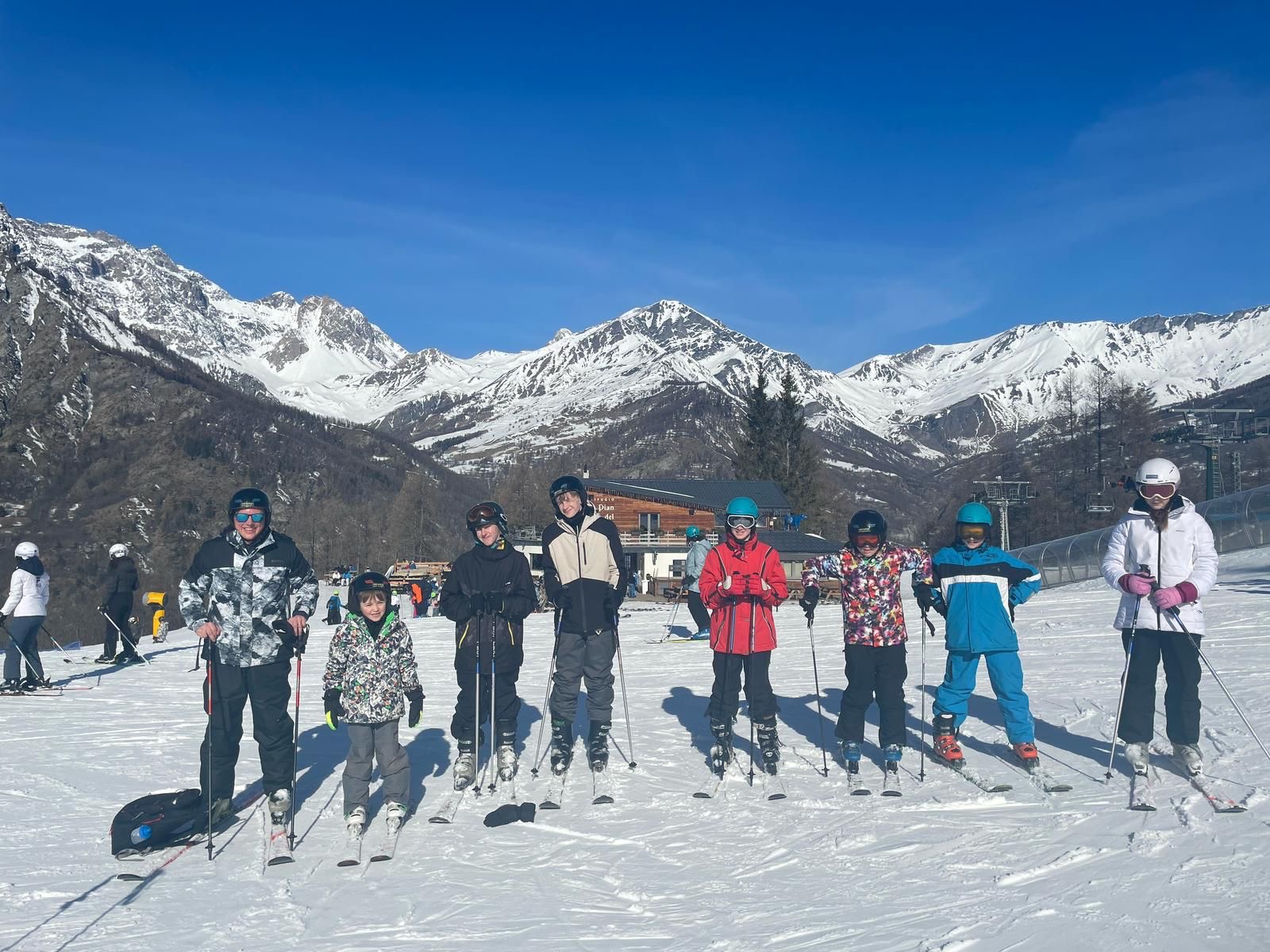 Students enjoying their Ski trip.