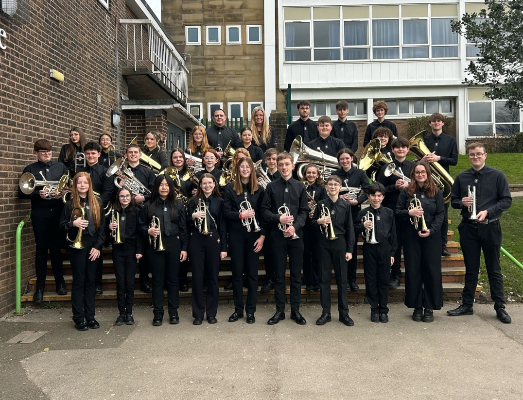 Freddie's brass band at the ‘Music for Youth Festival’ in Huddersfield.