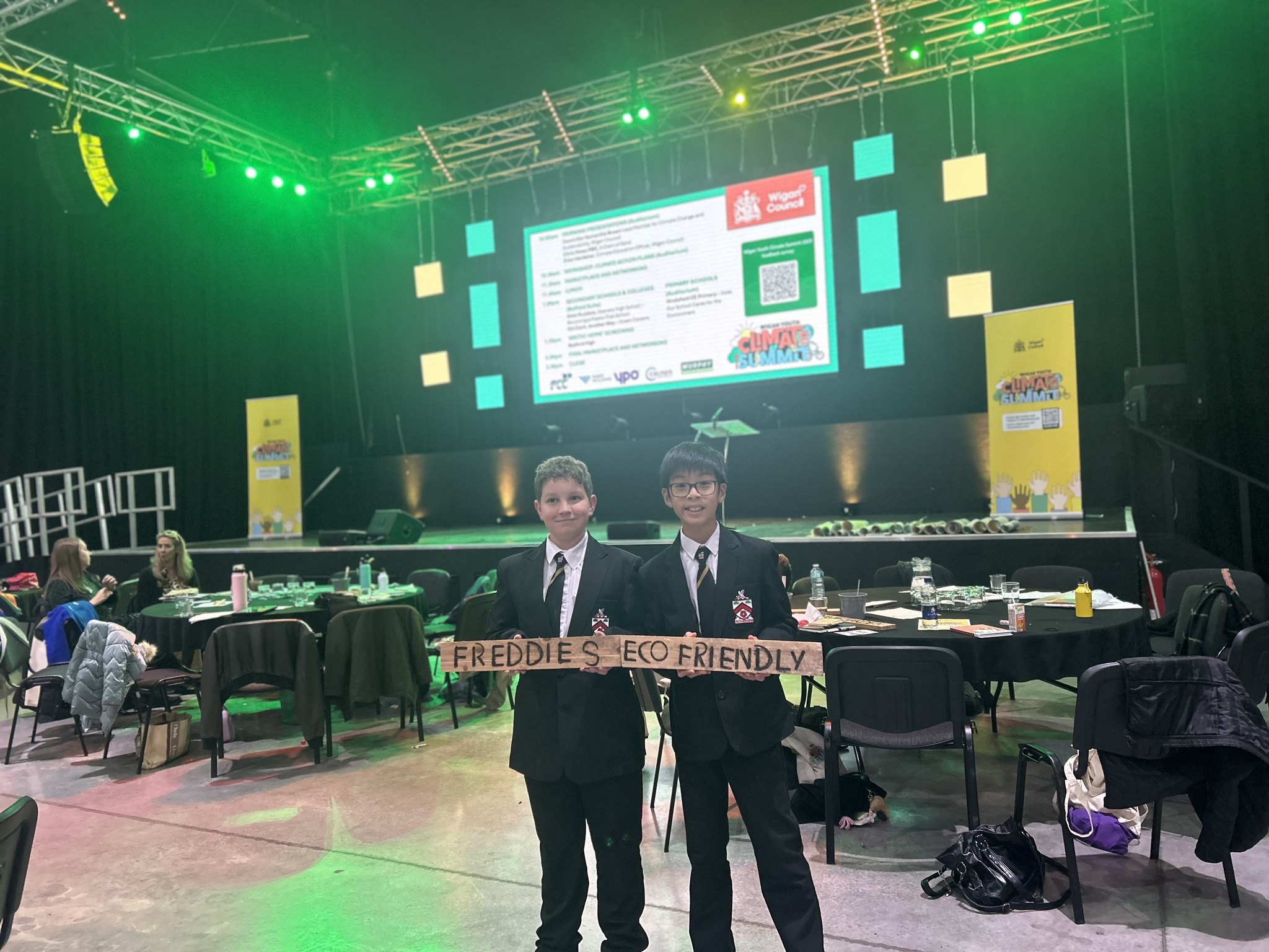 This week: Students from the Eco-Club attended the Wigan Youth Climate Summit.
