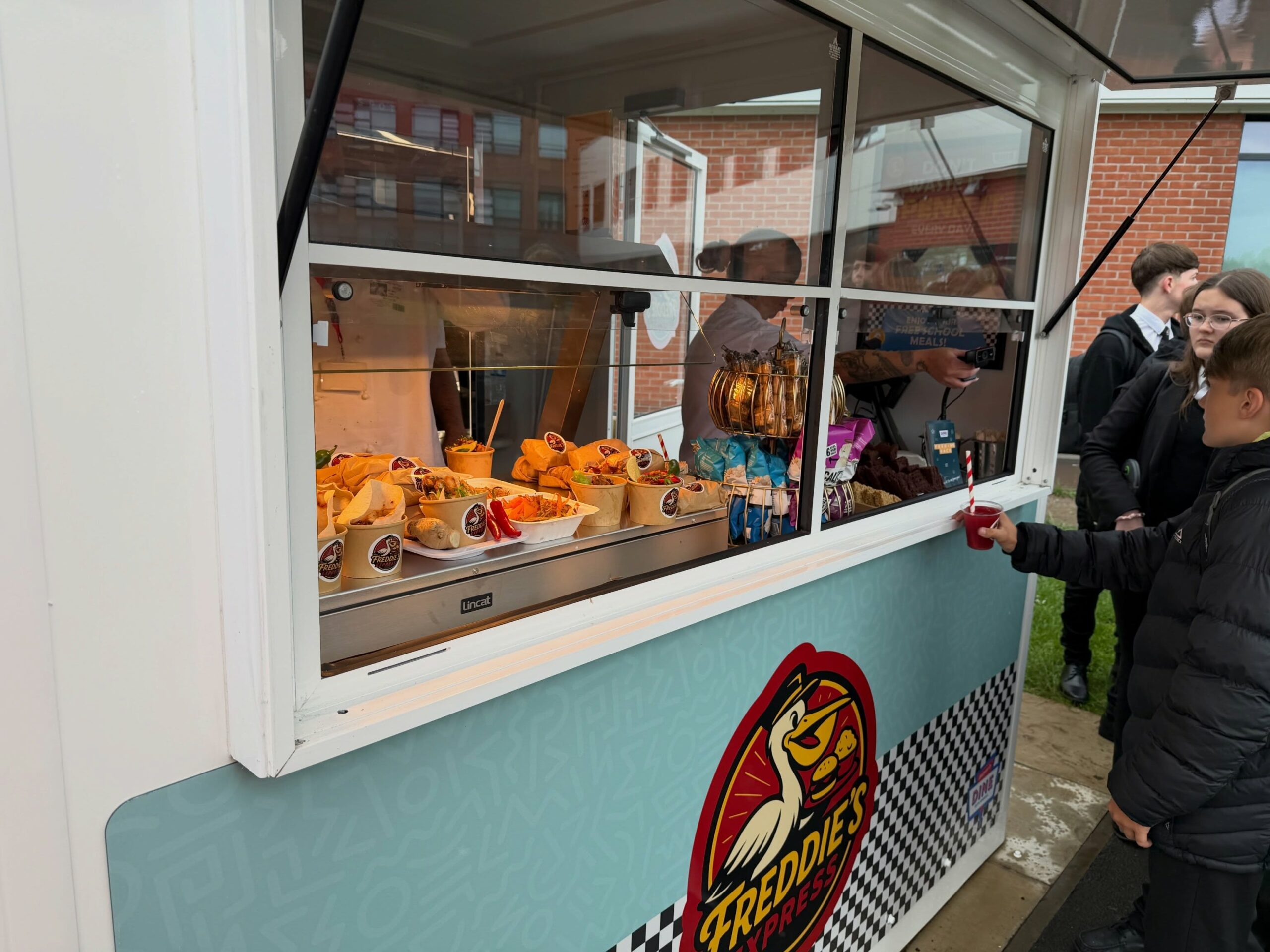 This week: We launched our outside catering pod, 'Freddie's Express'. The daily specials have gone down extremely well.