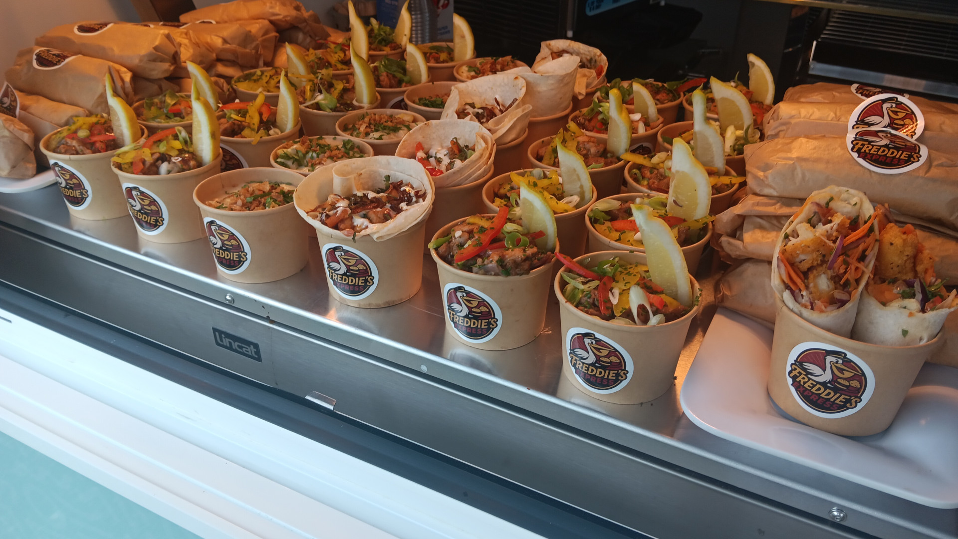 This week: We launched our outside catering pod, 'Freddie's Express'. The daily specials have gone down extremely well.