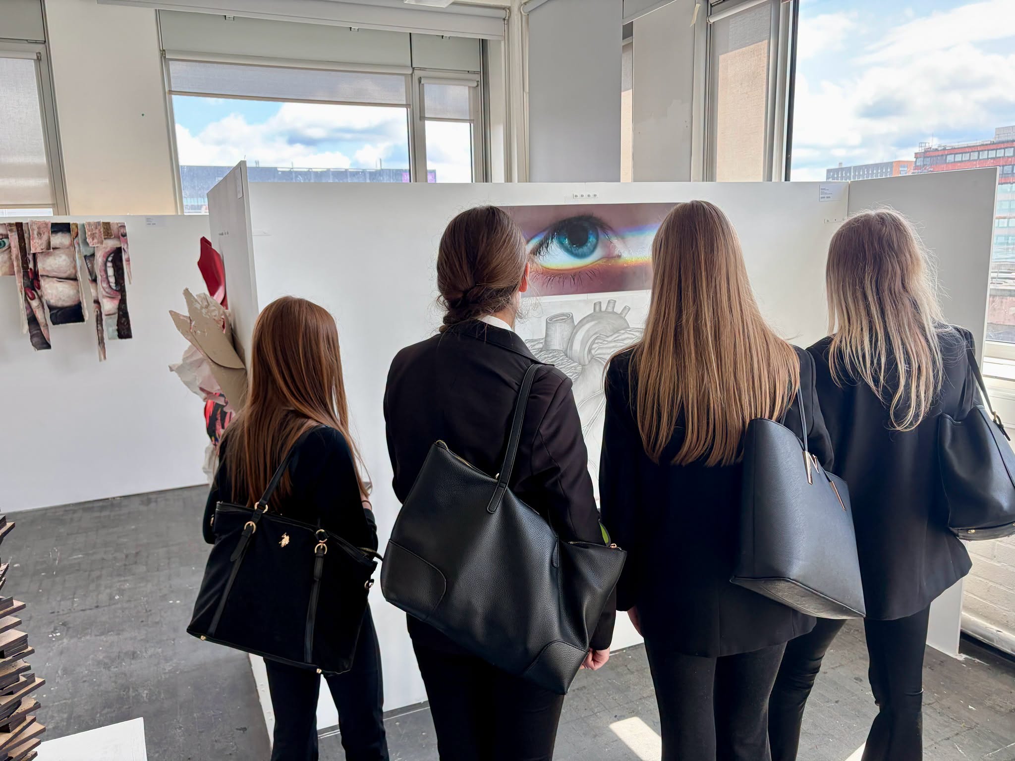 This week: A group of Year 9 students visited MMU for The Degree Show.