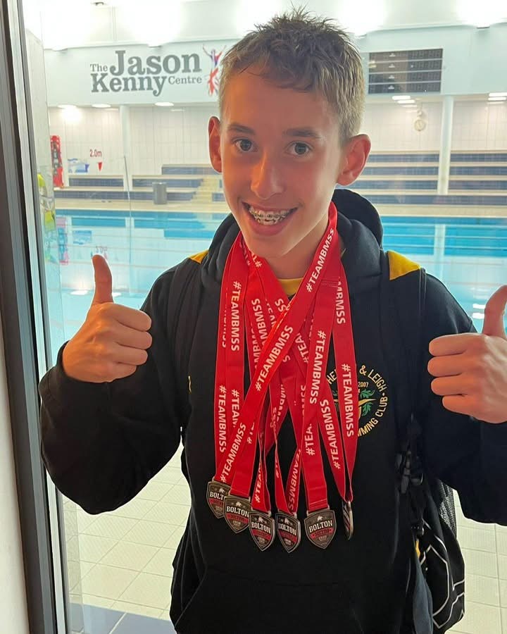 This week: Well done to Elliot Roberts (Year 9), who excelled at the Bolton Metro Summer Splashdown, winning multiple medals across a variety of swimming events.