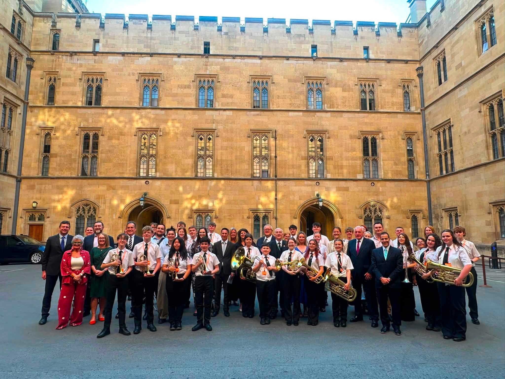 This week: On Monday our Brass Band went to London to play outside the Houses of Parliament.