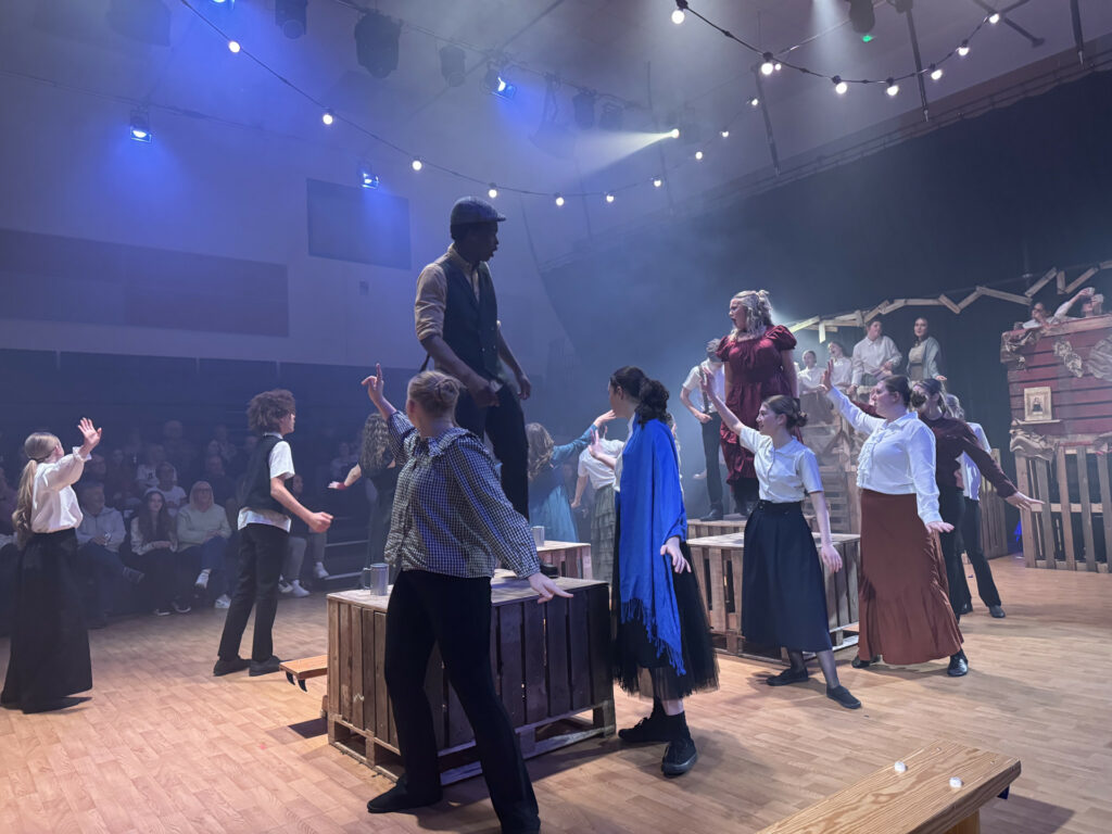 Caption: School production 'Oliver!', which showcased the acting talent of students' within Fred Longworth High School.