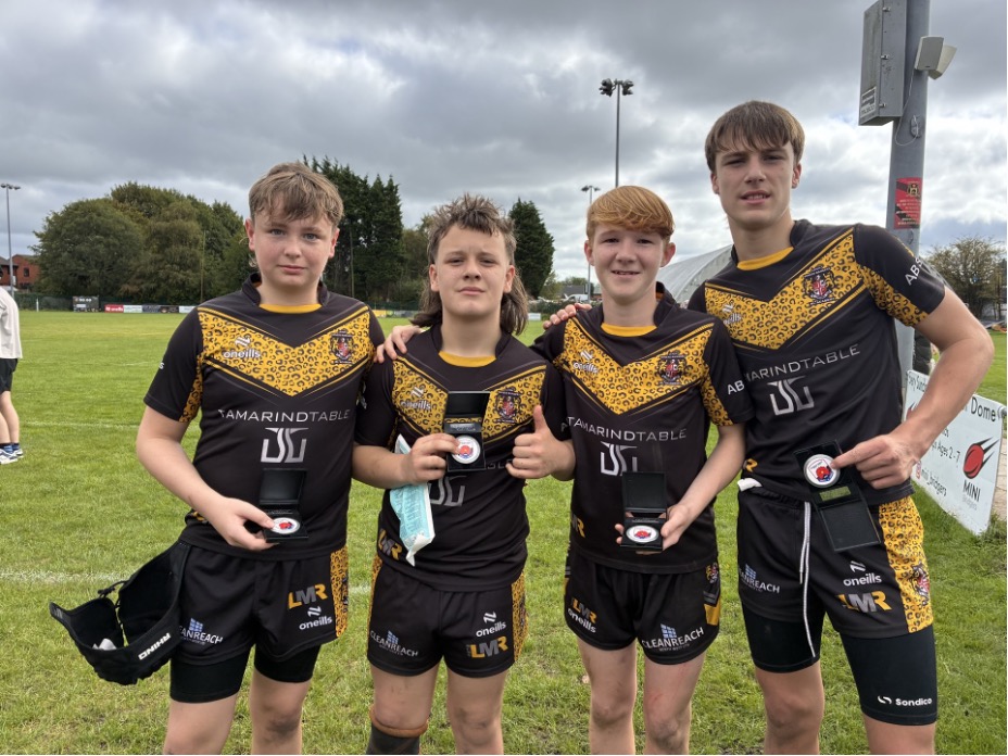 This week: Congratulations to Finley Ashurst, Harvey Barrett, Blake Barlow and Archie Kuerschner (Year 9), who represented Leigh Miners U13 Golds in the North West Rugby League U13s Shield Final.