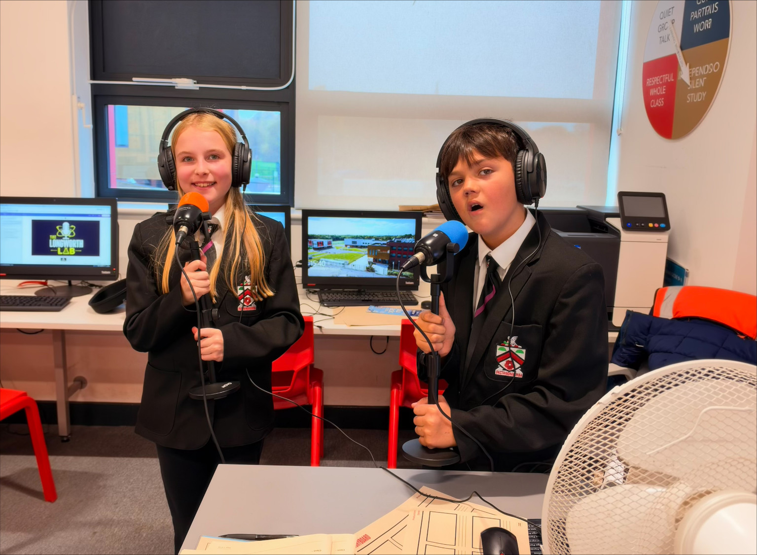 This week: Wednesday saw the first filming and recording of our STEM Podcast: The Longworth Lab.